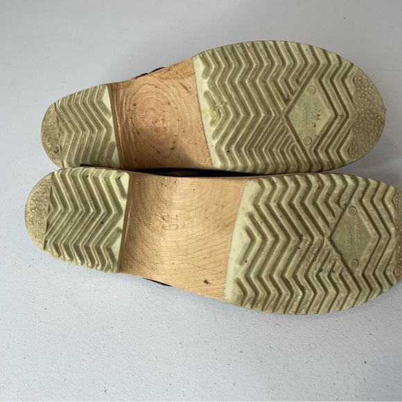 Torpatoffeln Swedish Clogs Brown Suede - Picture 5 of 11